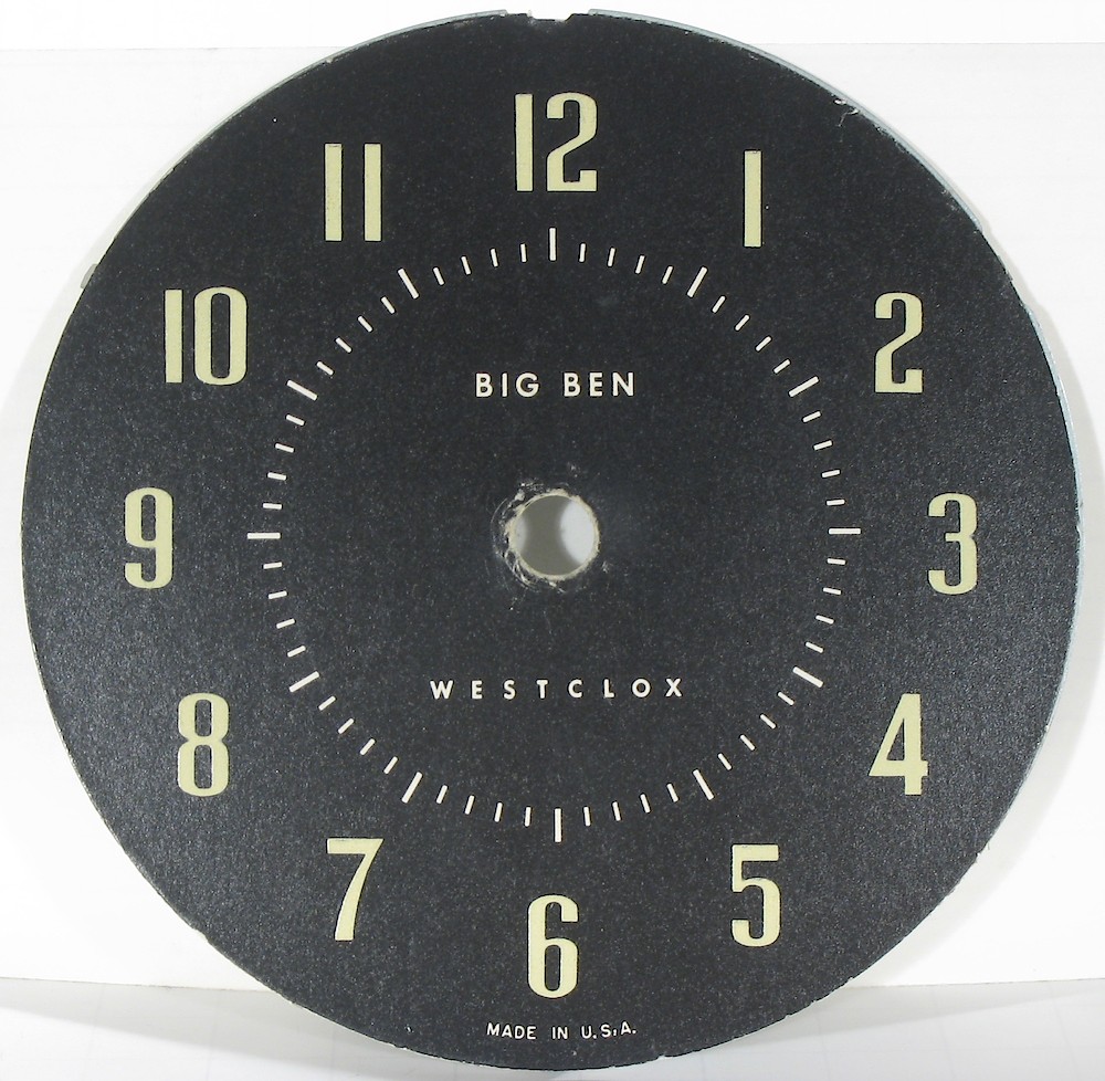 Westclox Big Ben Style 7 Black Luminous. Westclox Big Ben Style 7 Black Luminous Clock Example Photo