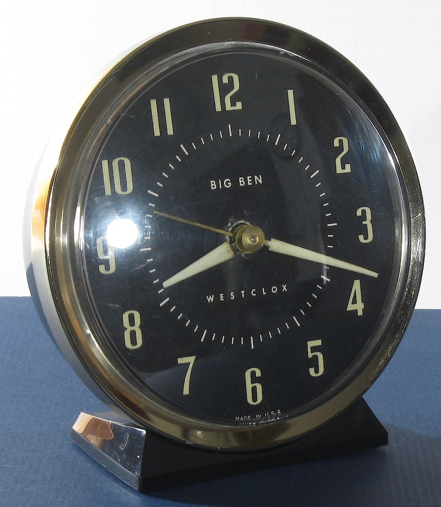 Westclox Big Ben Style 7 Black Luminous. Westclox Big Ben Style 7 Black Luminous Clock Example Photo