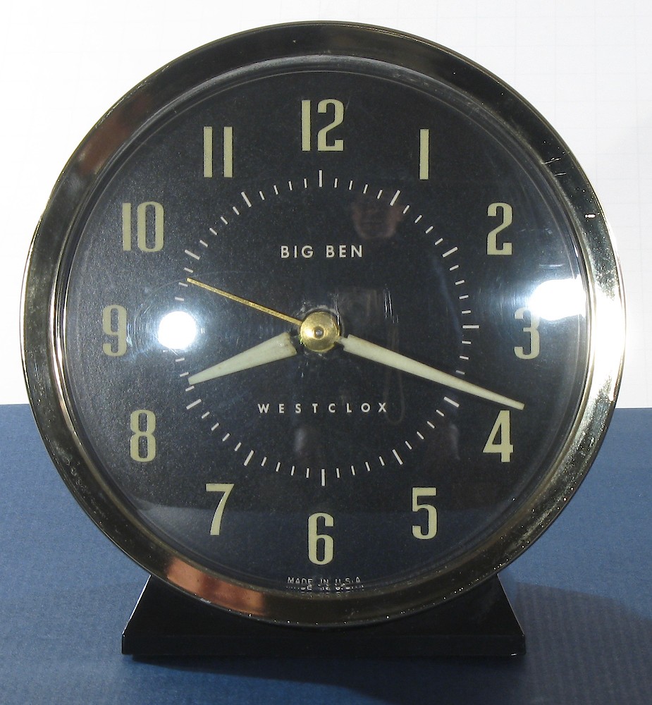 Westclox Big Ben Style 7 Black Luminous. Westclox Big Ben Style 7 Black Luminous Clock Example Photo