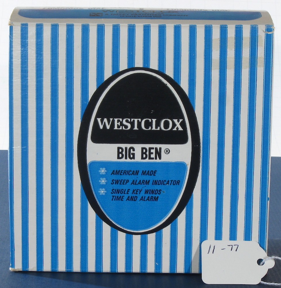 Westclox Big Ben Style 7 Black Luminous. Westclox Big Ben Style 7 Black Luminous Clock Example Photo