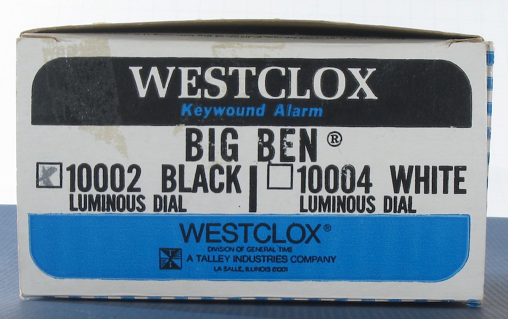 Westclox Big Ben Style 7 Black Luminous. Westclox Big Ben Style 7 Black Luminous Clock Example Photo