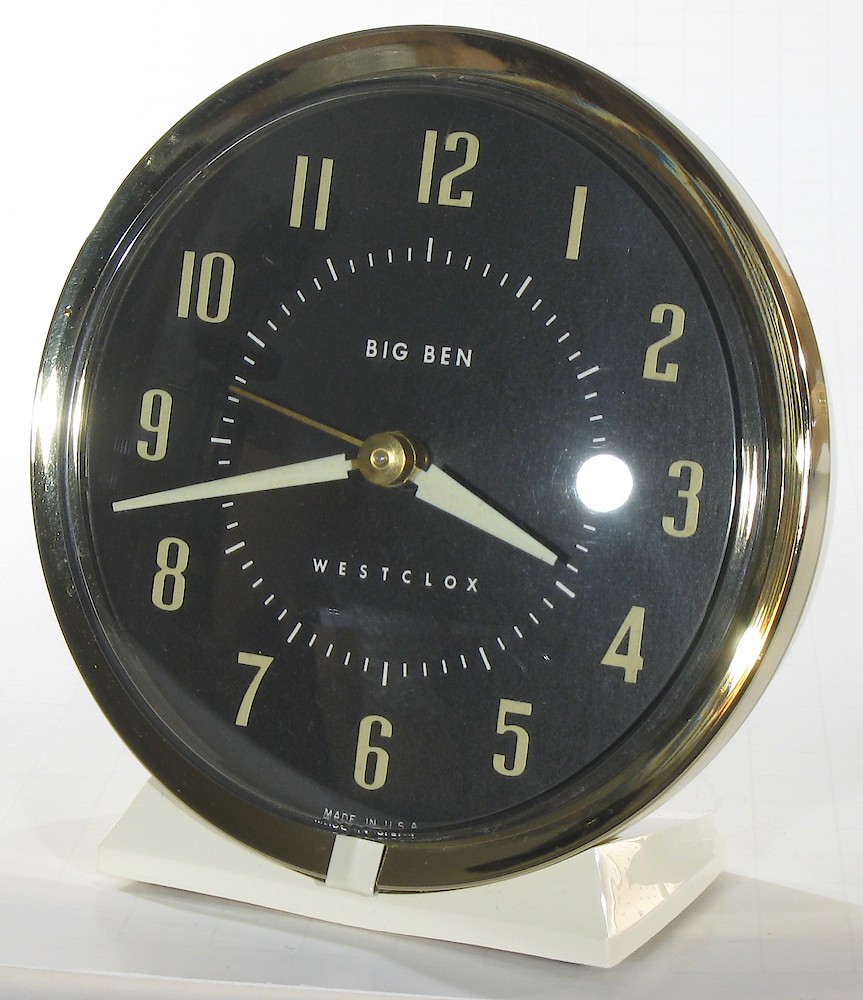 Westclox Big Ben Style 7 White Luminous. Westclox Big Ben Style 7 White Luminous Clock Example Photo