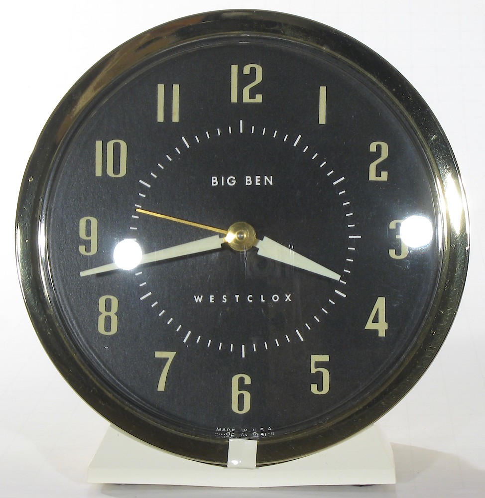 Westclox Big Ben Style 7 White Luminous. Westclox Big Ben Style 7 White Luminous Clock Example Photo