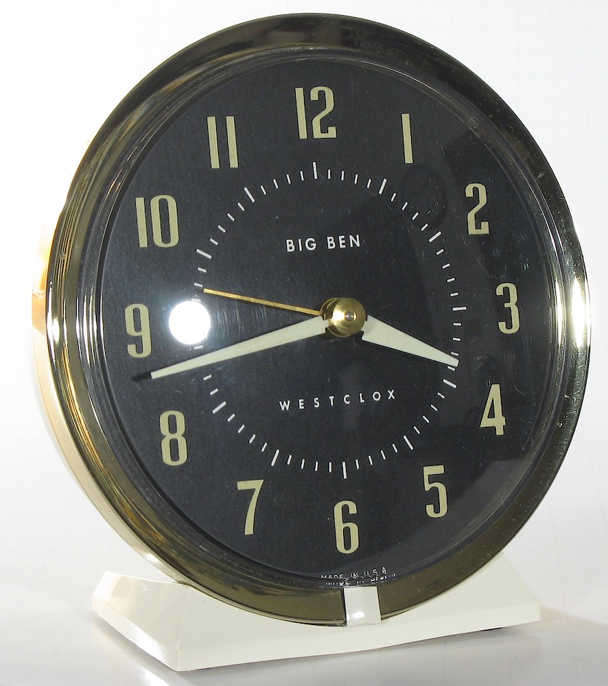 Westclox Big Ben Style 7 White Luminous. Westclox Big Ben Style 7 White Luminous Clock Example Photo