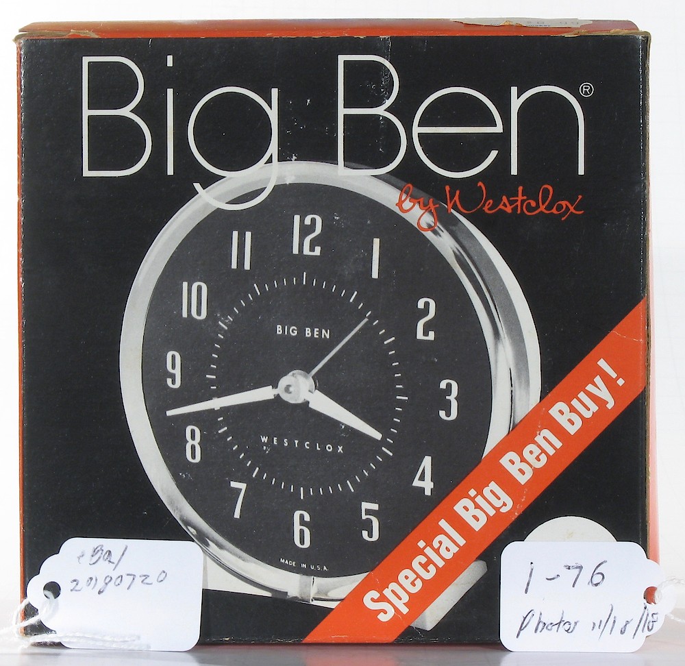 Westclox Big Ben Style 7 White Luminous. Westclox Big Ben Style 7 White Luminous Clock Example Photo