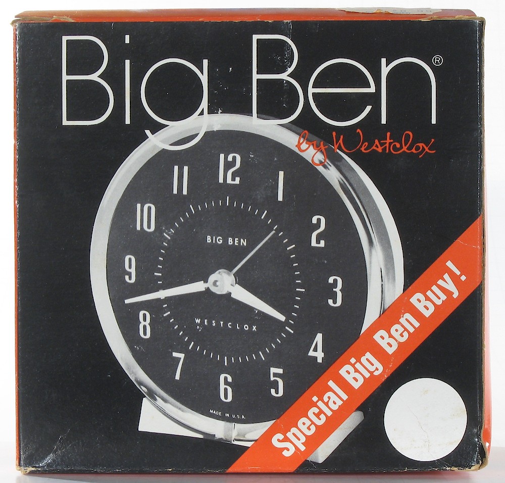 Westclox Big Ben Style 7 White Luminous. Westclox Big Ben Style 7 White Luminous Clock Example Photo