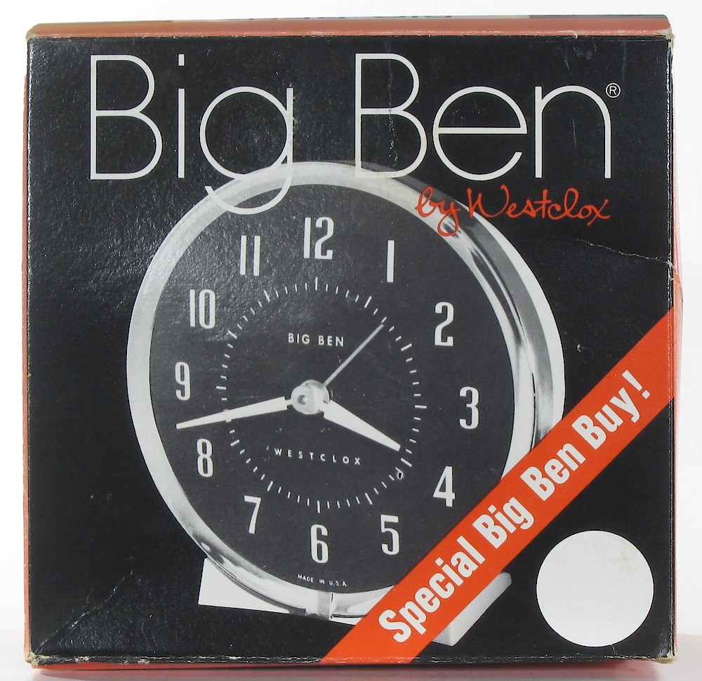 Westclox Big Ben Style 7 White Luminous. Westclox Big Ben Style 7 White Luminous Clock Example Photo