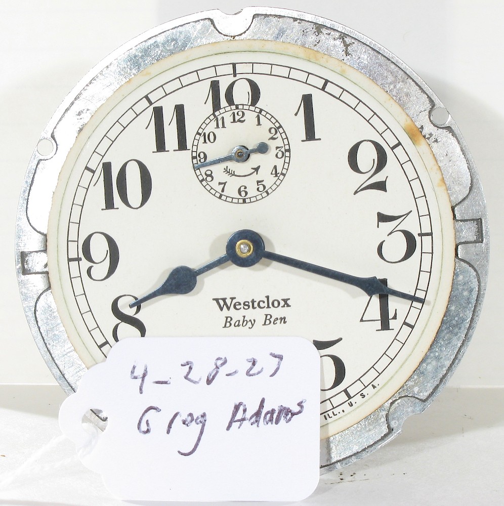 Westclox Baby Ben Style 1 Non Luminous. Westclox Baby Ben Style 1 Non Luminous Clock Example Photo