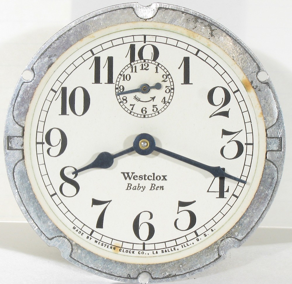 Westclox Baby Ben Style 1 Non Luminous. Westclox Baby Ben Style 1 Non Luminous Clock Example Photo