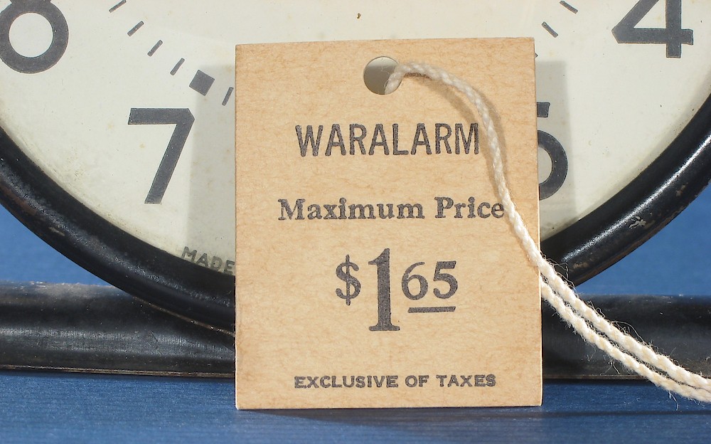 Westclox Waralarm Black Metal Case. Westclox Waralarm Black Metal Case Clock Example Photo