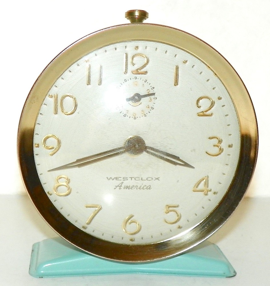 Westclox America Style 6 Blue. Westclox America Style 6 Blue Clock Example Photo