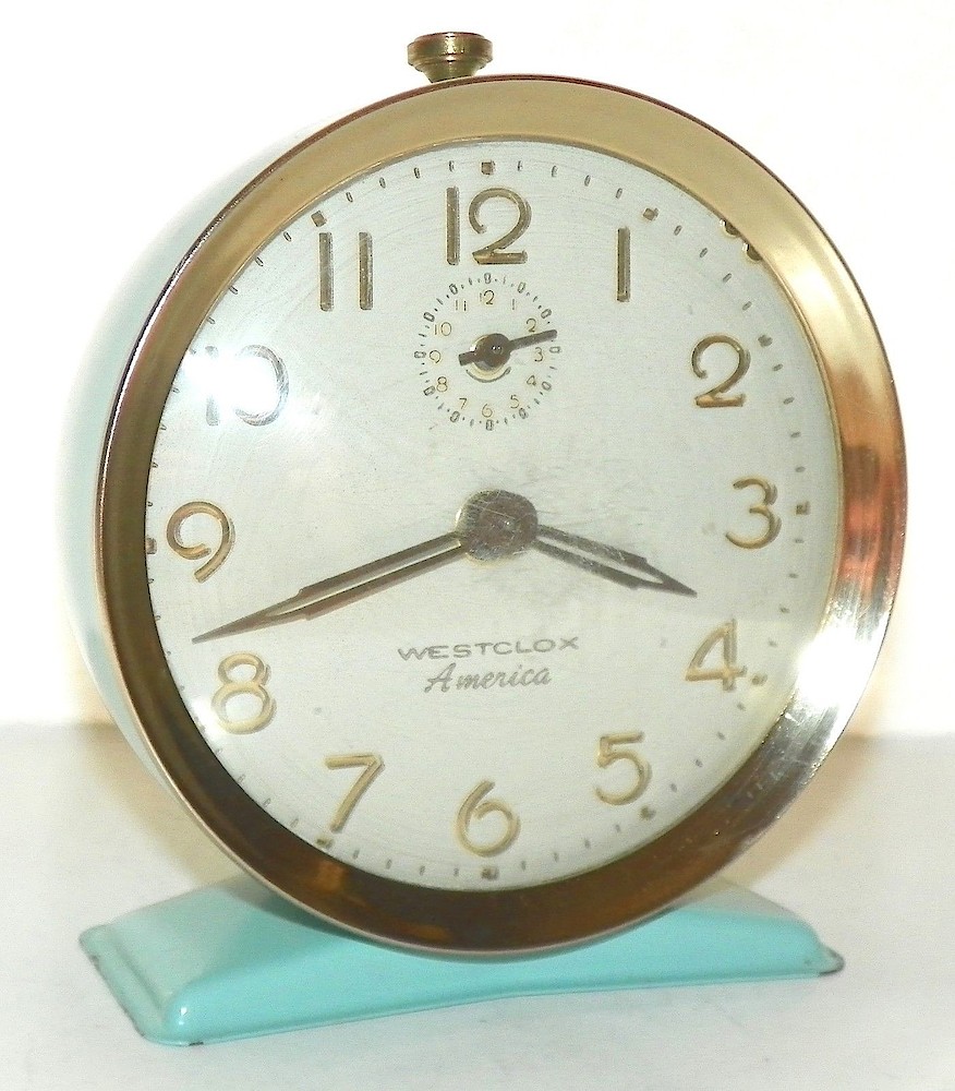 Westclox America Style 6 Blue. Westclox America Style 6 Blue Clock Example Photo