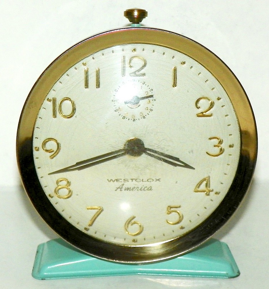 Westclox America Style 6 Blue. Westclox America Style 6 Blue Clock Example Photo