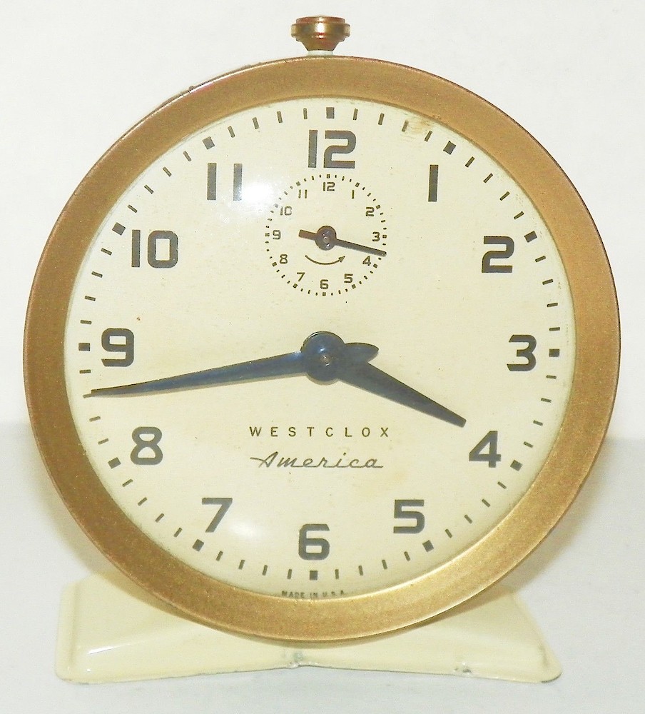 Westclox America Style 6 Ivory. Westclox America Style 6 Ivory Clock Example Photo