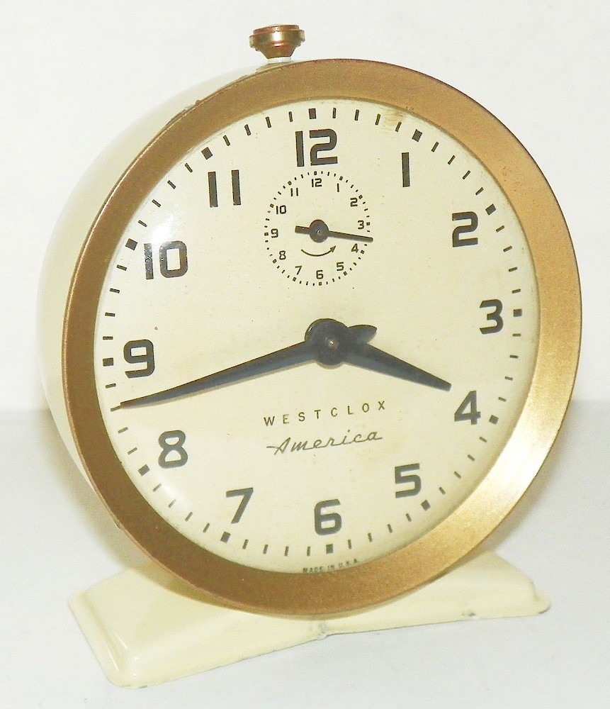 Westclox America Style 6 Ivory. Westclox America Style 6 Ivory Clock Example Photo