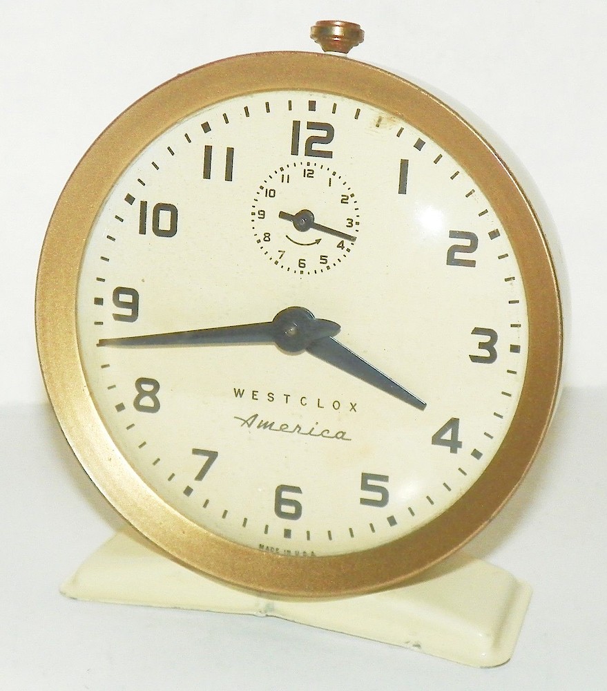 Westclox America Style 6 Ivory. Westclox America Style 6 Ivory Clock Example Photo