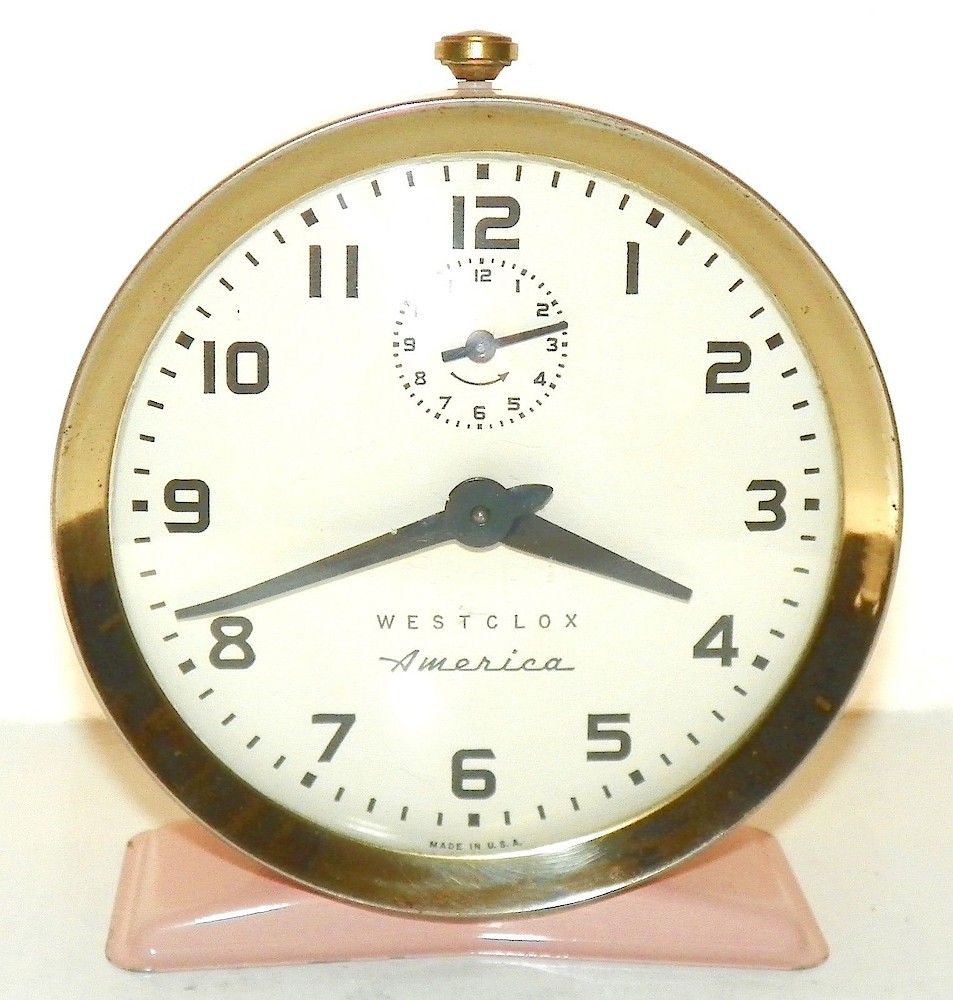 Westclox America Style 6 Pink. Westclox America Style 6 Pink Clock Example Photo