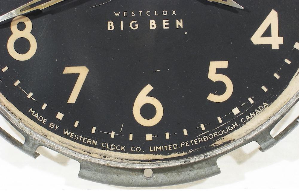 Westclox Big Ben Style 4 Chime Alarm Black Luminous. Westclox Big Ben Style 4 Chime Alarm Black Luminous Clock Example Photo