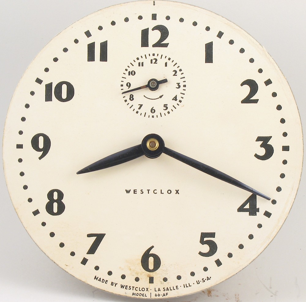 Westclox Bingo Style 2 Brown Actually Gray. Westclox Bingo Style 2 Brown Actually Gray Clock Example Photo