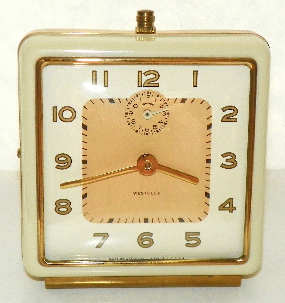 Westclox General Style 1 Ivory Plain. Westclox General Style 1 Ivory Plain Clock Example Photo