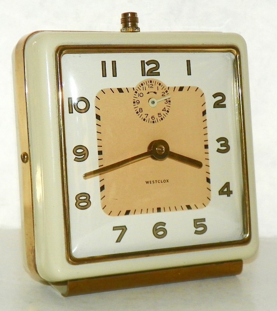 Westclox General Style 1 Ivory Plain. Westclox General Style 1 Ivory Plain Clock Example Photo