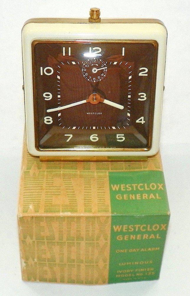 Westclox General Style 1 Ivory Luminous. Westclox General Style 1 Ivory Luminous Clock Example Photo