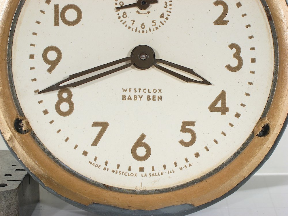 Westclox Baby Ben Style 5 Olive Drab Plain. Westclox Baby Ben Style 5 Olive Drab Plain Clock Example Photo