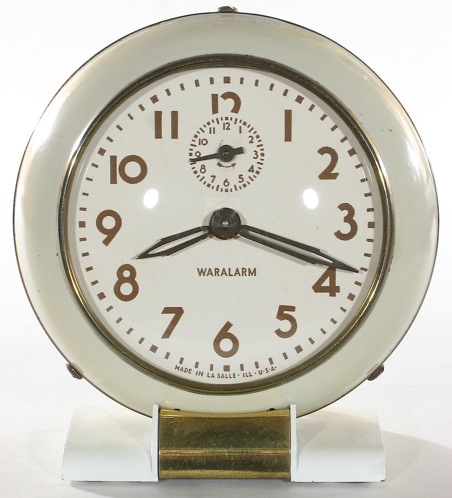 Westclox Baby Ben Style 5 Waralarm Ivory Plain. Westclox Baby Ben Style 5 Waralarm Ivory Plain Clock Example Photo