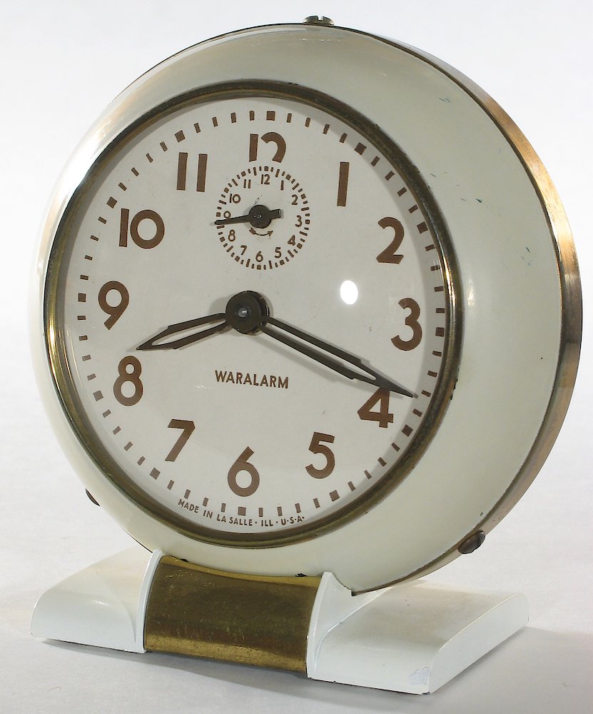 Westclox Baby Ben Style 5 Waralarm Ivory Plain. Westclox Baby Ben Style 5 Waralarm Ivory Plain Clock Example Photo