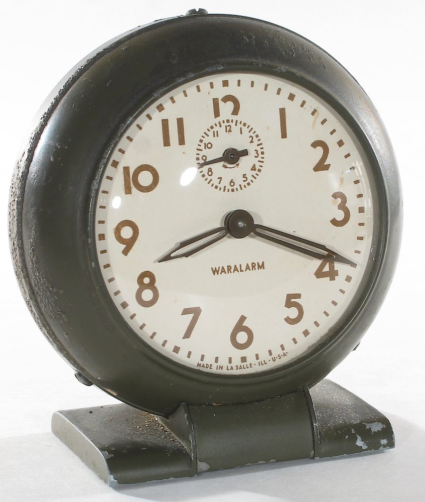 Westclox Baby Ben Style 5 Waralarm Olive Drab. Westclox Baby Ben Style 5 Waralarm Olive Drab Clock Example Photo