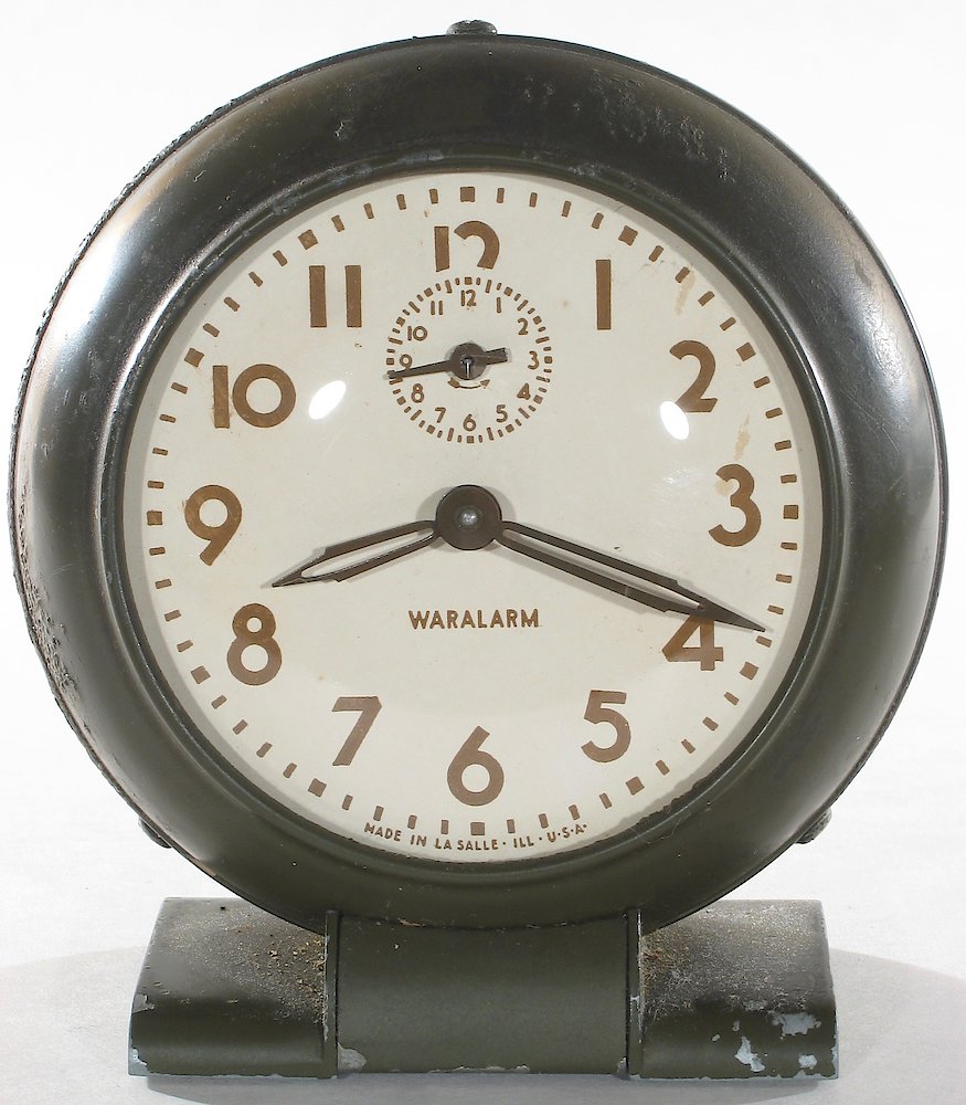 Westclox Baby Ben Style 5 Waralarm Olive Drab. Westclox Baby Ben Style 5 Waralarm Olive Drab Clock Example Photo