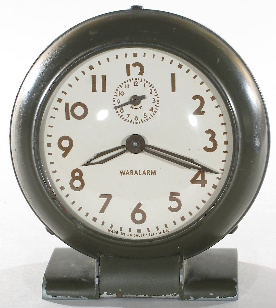 Westclox Baby Ben Style 5 Waralarm Olive Drab. Westclox Baby Ben Style 5 Waralarm Olive Drab Clock Example Photo