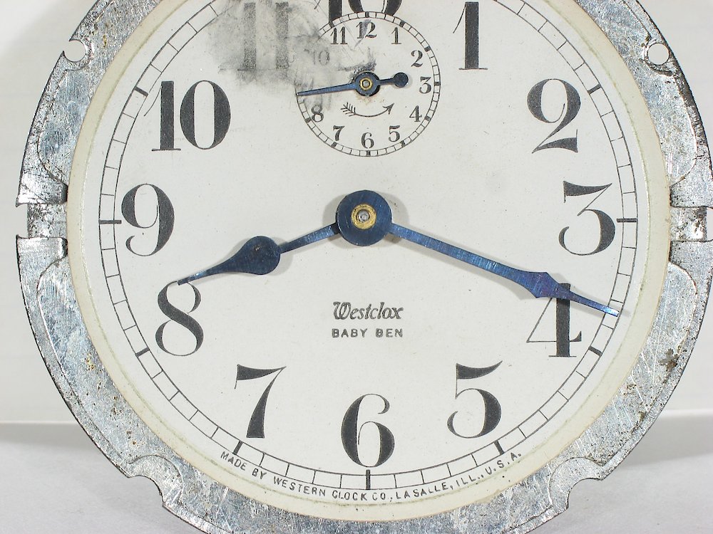 Westclox Baby Ben Style 1 Non Luminous. Westclox Baby Ben Style 1 Non Luminous Clock Example Photo