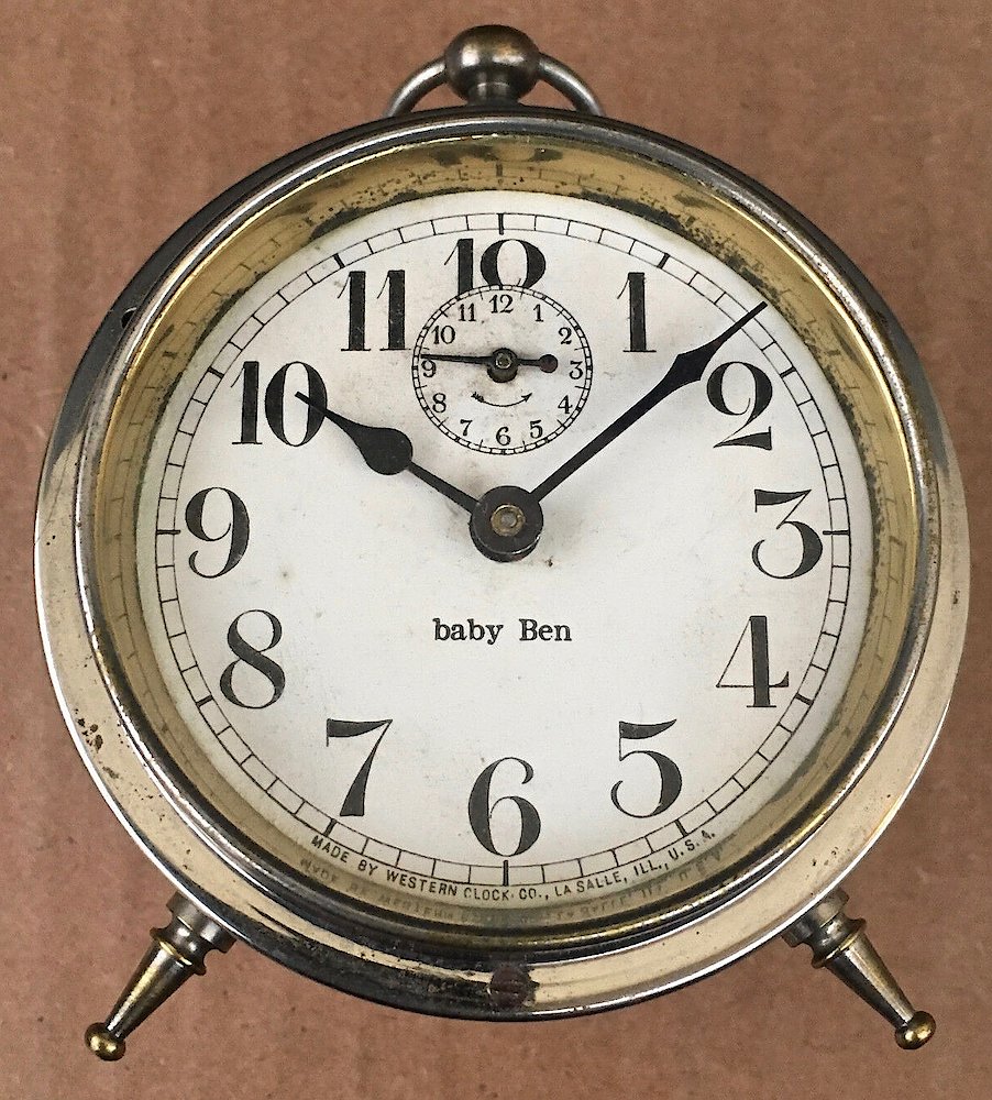 Westclox Baby Ben Style 1 Non Luminous. Westclox Baby Ben Style 1 Non Luminous Clock Example Photo