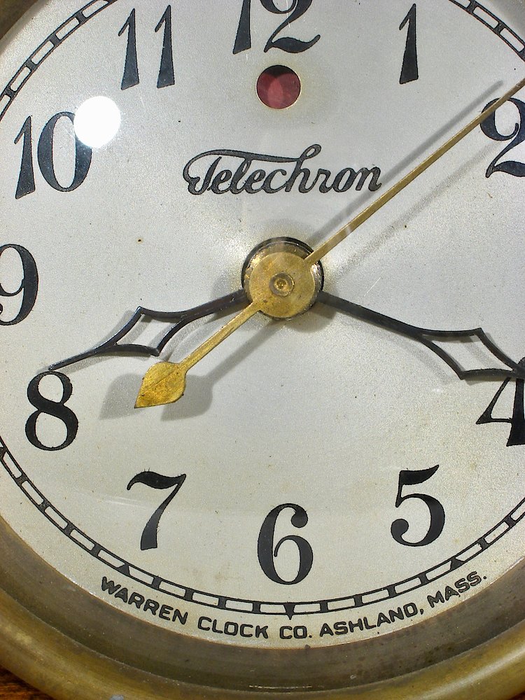 Telechron 331 Plymouth. Telechron 331 Plymouth Clock Example Photo