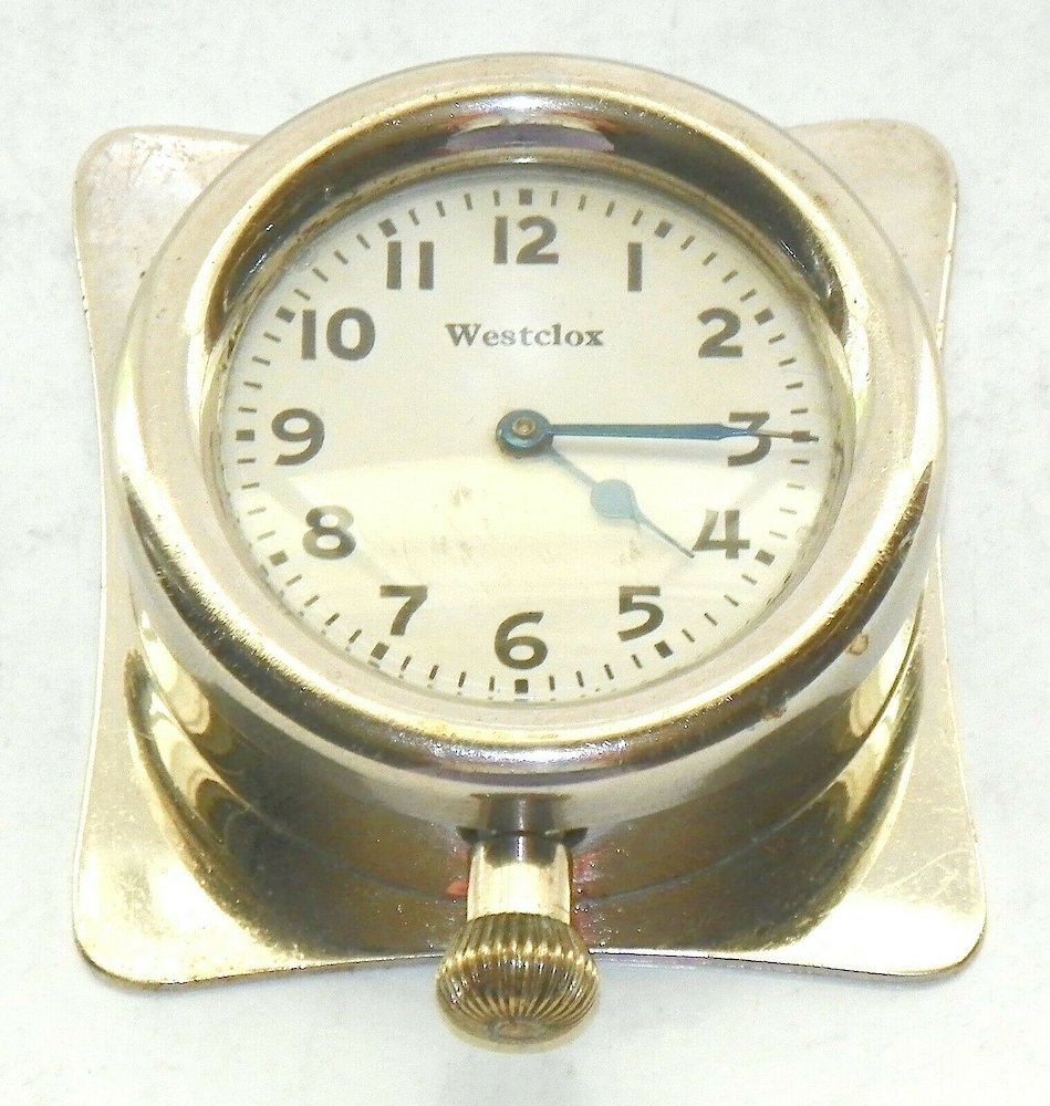 Westclox Auto Clock Plain 1922. Westclox Auto Clock Plain 1922 Clock Example Photo