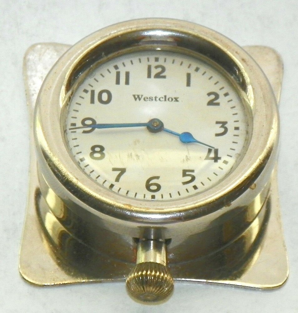 Westclox Auto Clock Plain 1922. Westclox Auto Clock Plain 1922 Clock Example Photo