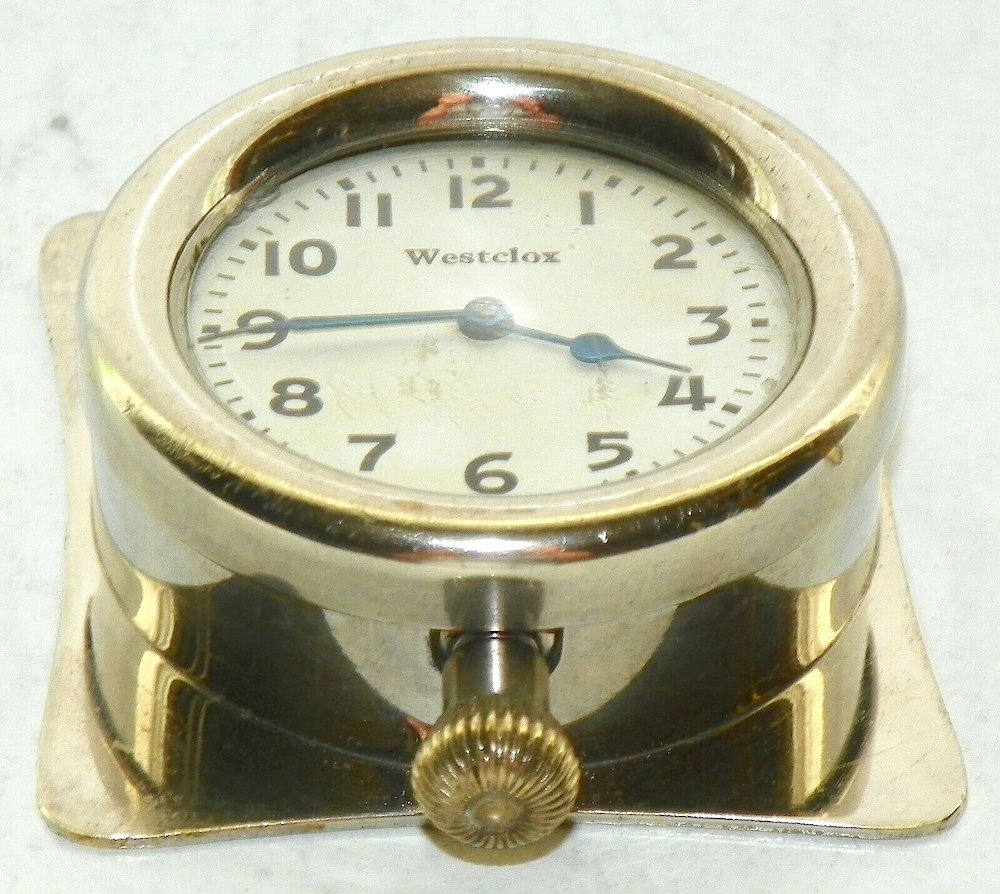 Westclox Auto Clock Plain 1922. Westclox Auto Clock Plain 1922 Clock Example Photo