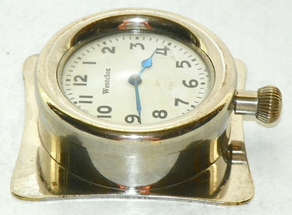 Westclox Auto Clock Plain 1922. Westclox Auto Clock Plain 1922 Clock Example Photo