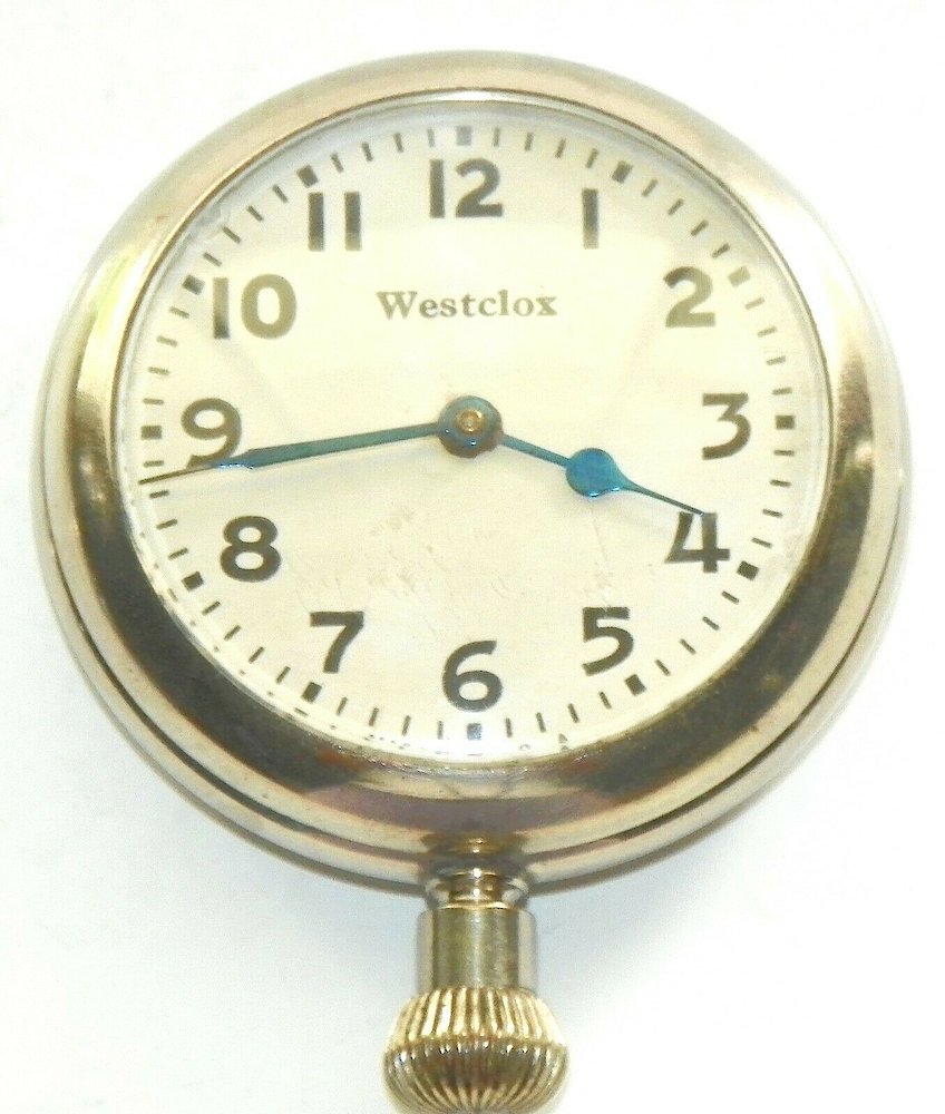 Westclox Auto Clock Plain 1922. Westclox Auto Clock Plain 1922 Clock Example Photo