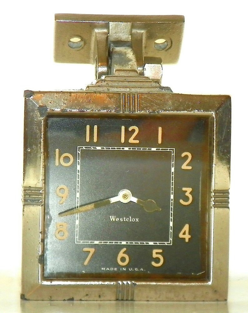 Westclox Square Auto Clock Luminous. Westclox Square Auto Clock Luminous Clock Example Photo