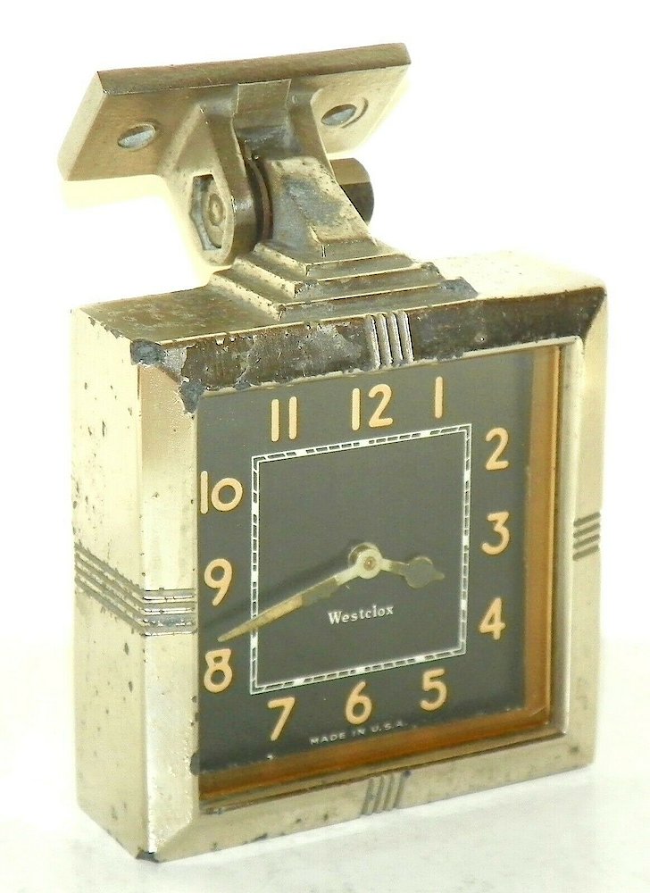 Westclox Square Auto Clock Luminous. Westclox Square Auto Clock Luminous Clock Example Photo