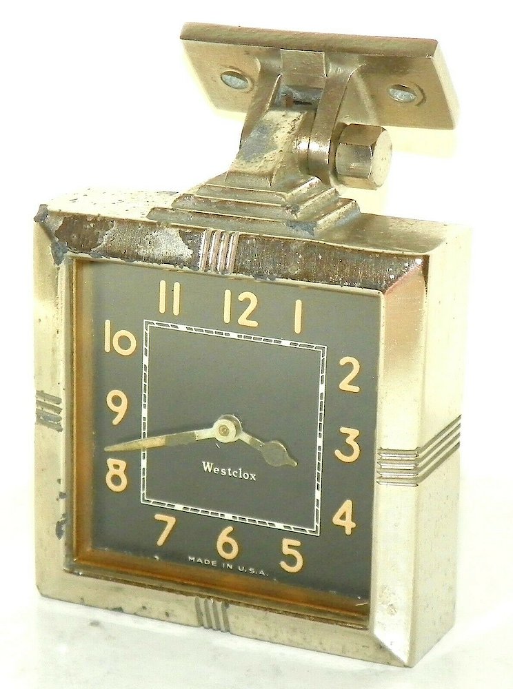 Westclox Square Auto Clock Luminous. Westclox Square Auto Clock Luminous Clock Example Photo