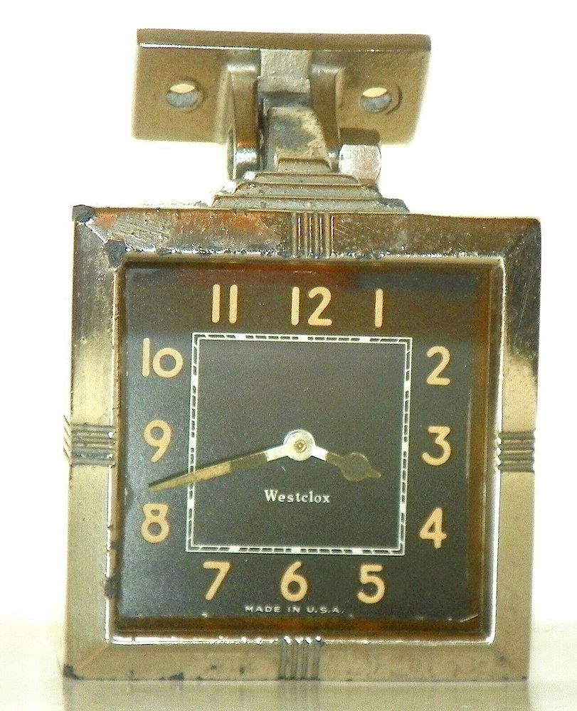 Westclox Square Auto Clock Luminous. Westclox Square Auto Clock Luminous Clock Example Photo