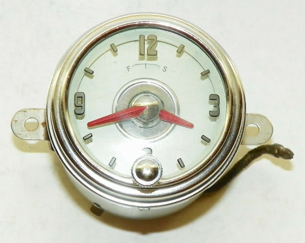 Westclox Auto Clock Electric Round Ca 1948 To 1952. Westclox Auto Clock Electric Round Ca 1948 To 1952 Clock Example Photo