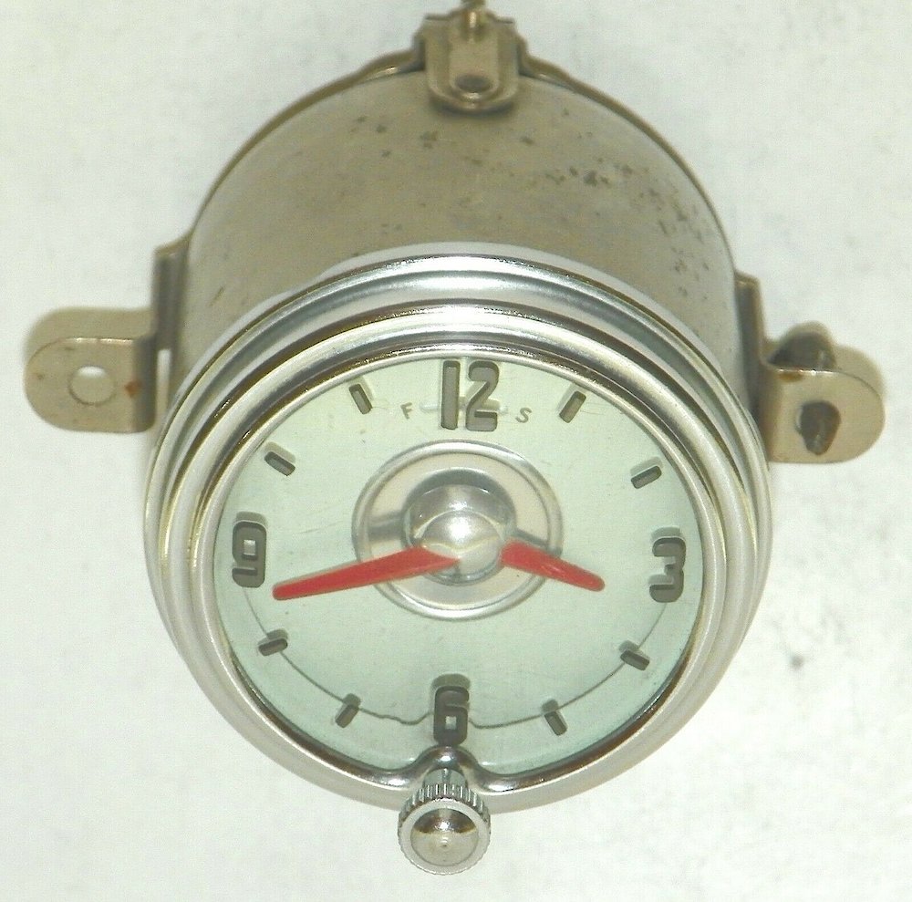 Westclox Auto Clock Electric Round Ca 1948 To 1952. Westclox Auto Clock Electric Round Ca 1948 To 1952 Clock Example Photo