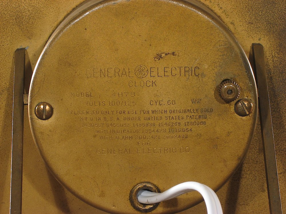 General Electric 4h78. General Electric 4h78 Clock Example Photo