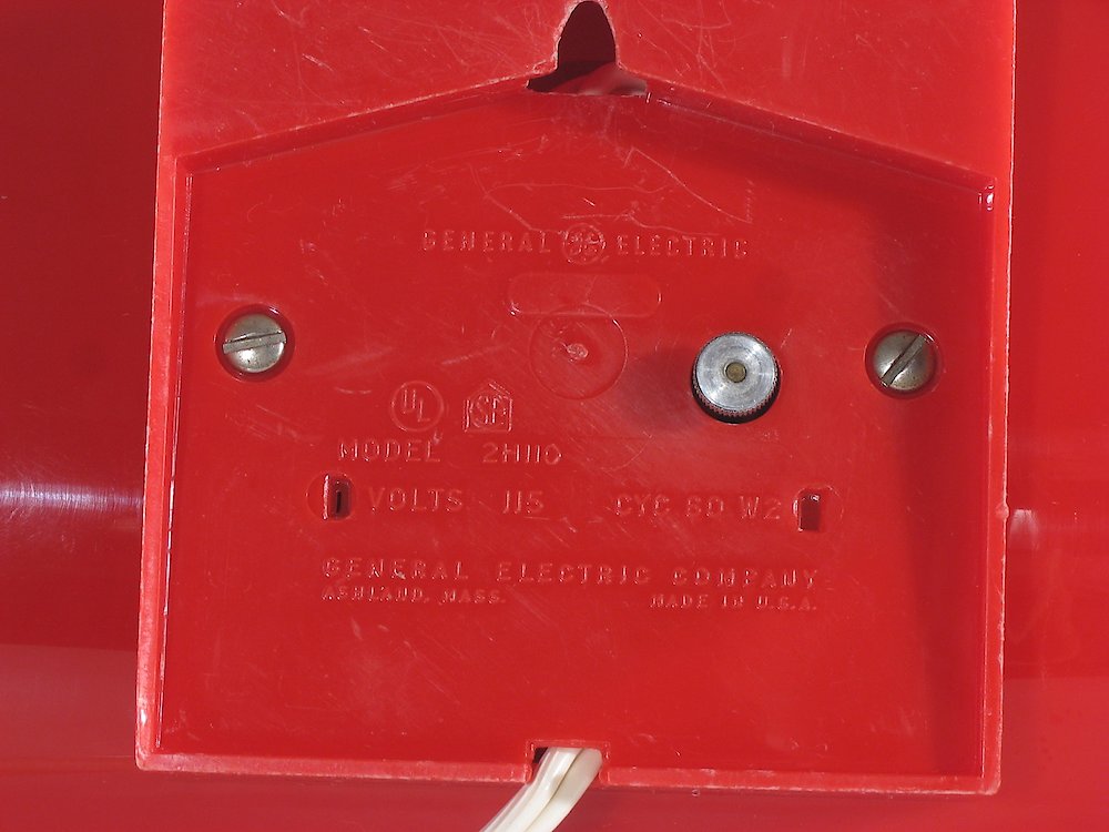 General Electric 2h110 Red. General Electric 2h110 Red Clock Example Photo