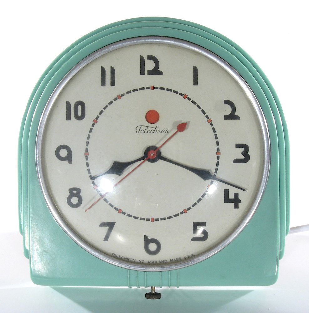 Telechron 2h07 Green. Telechron 2h07 Green Clock Example Photo