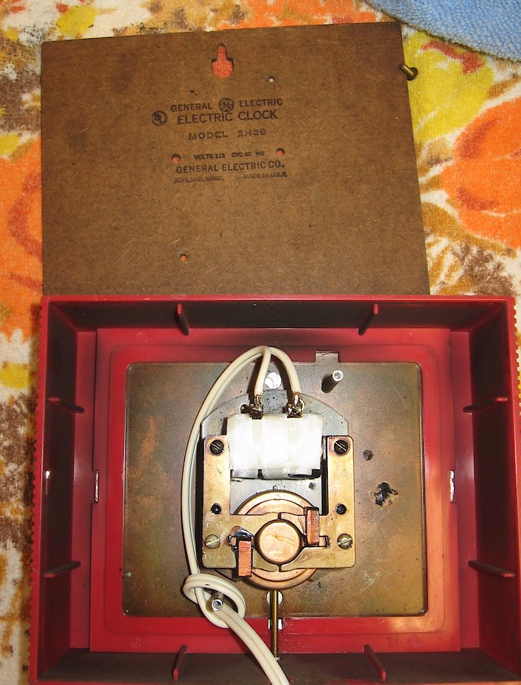 General Electric 2h38 Red. General Electric 2h38 Red Clock Example Photo